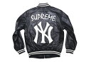 Supreme(Vv[)~'47 BRAND/NEW YORK YANKEES LEATHER VARSITY JACKET[NAVY]2015SS U[WPbg VÕiyÁz