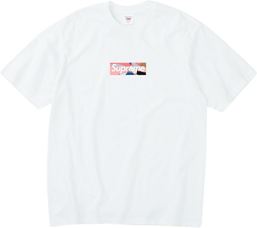 Supreme(シュプリーム)x Emilio Pucci Box Logo Tee[White Pink]2021SS メンズ Tシャツ 新古品【中古】