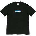 Supreme(シュプリーム)x Emilio Pucci Box Logo Tee[Black Blue]2021SS メンズ Tシャツ 新古品【中古】