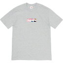 Supreme(シュプリーム)x Emilio Pucci Box Logo Tee[Grey Pink ]2021SS メンズ Tシャツ 新古品【中古】