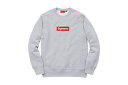 Supreme(シュプリーム)/Box Logo Crewneck[Heather Grey]2015aw メンズ スウェットシャツ Sサイズ 新古品【中古】