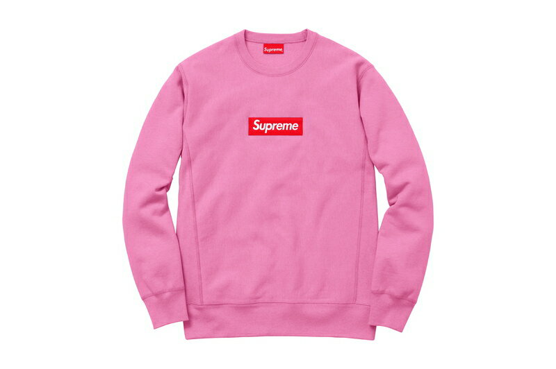 Supreme(シュプリーム)/Box Logo Crewneck[Heather Pink]2015aw メンズ スウェットシャツ Mサイズ 新古品【中古】