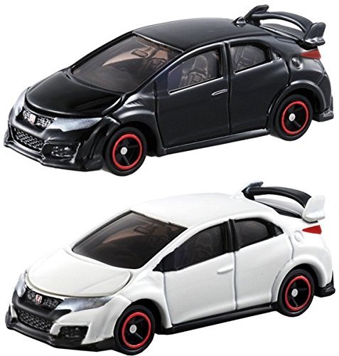 トミカ No.76 ホンダ シビック TYPE(タイプ) R（箱）初回限定特別仕様(黒)＋通常版(白) 2台セットのサムネイル
