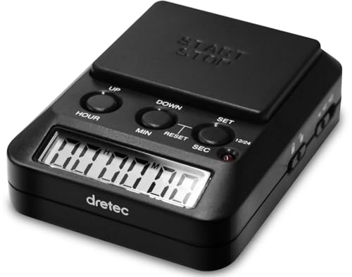dretec(ドリテック) 勉強タイマー タイムアップ2 消音 T-587BK ブラック