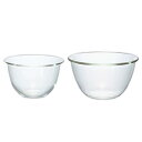 HARIO(ハリオ) 耐熱ガラス製ボウル 2個セット 1500ml/2200ml 日本製 MXP-2606