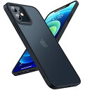 TORRAS 半透明 iPhone 12 mini 用 ケース 超耐衝撃 米軍MIL規格取得 マット感 黄ばみなし ストラップホール付き 画面レンズ保護 2020