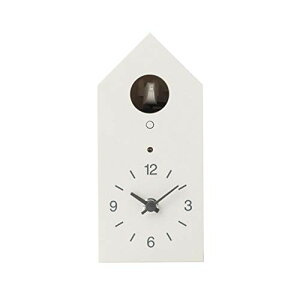 無印良品 鳩時計 掛置時計・ホワイト 15832491 幅95×奥行108×高さ204mm