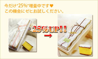 京都・二条寺町ばたーかすてら☆今だけ25%増量中!!