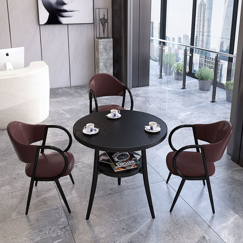 【在庫処分】応接テーブル カフェテーブル 円形ダイニングテーブル 応接セット オフィステーブル カラ..