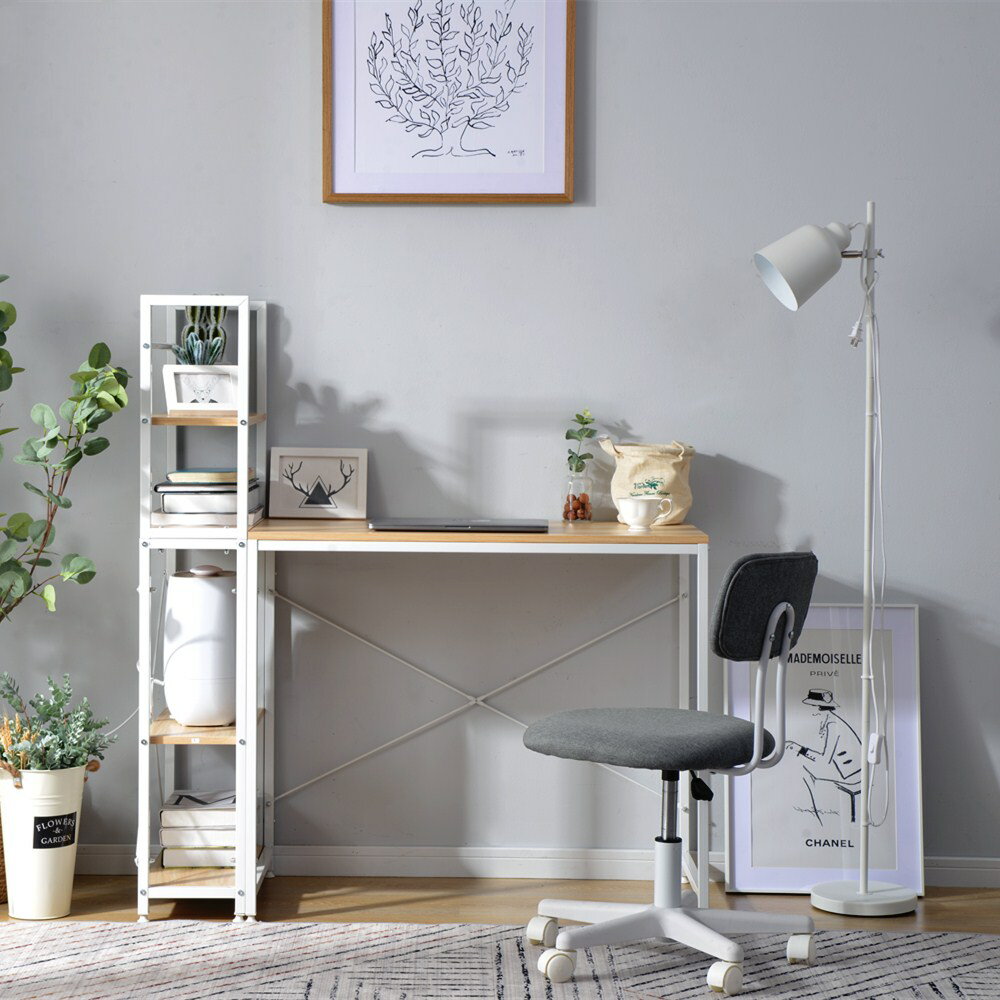 パソコンデスク 机 デスク 学習デスク 学習机 書斎デスク PCデスク 一体分割両用 収納付き 木製 勉強机..