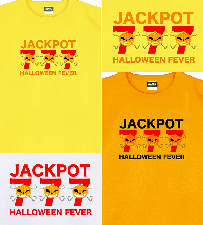 GENJU ハロウィンTシャツ メンズ キッズ UVカット ドライ ポリエステル スロット ジャックポット 吸水速乾 Tシャツ tシャツ アメカジ スポーツ KIDS 子供服 半袖 紫外線カット ブランド 大きめサイズ ホワイト イエロー XXL XXXL XXXXL 2L 3L 4L 5L 120-140cm S-XXXXL