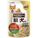 ユニ・チャーム ベストバランス パウチ 柴犬用 鶏ささみ・緑黄色野菜・キャベツ入り 60g×12個セット「宅配便送料無料(C)」
