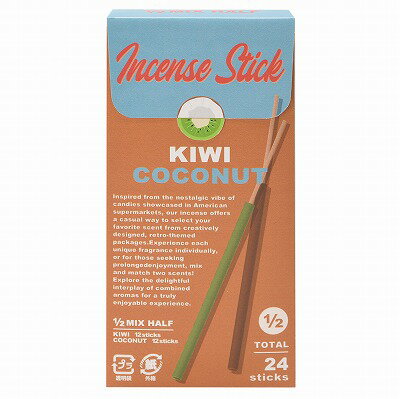 ノルコーポレーション 1/2 MIXHALF インセンススティック キウイココナッツ 12本×2袋 OAHGL0204(取り寄せ品)