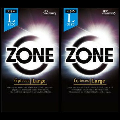 ジェクス ZONE Large Lサイズ ラテックス製 6個入×2個セット「メール便送料無料(A)」