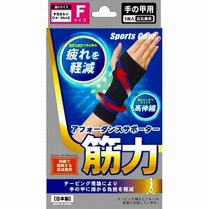 テルコーポレーション スポーツギア アフォーダンスサポーター 筋力 手の甲用 フリーサイズ「メール便送料無料(A)」