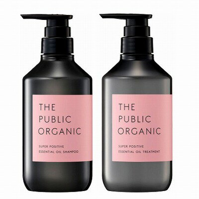 COLOURS ザ パブリックオーガニック スーパーポジティブ DR シャンプー&トリートメント 本体セット 480mL+480mL「宅配便送料無料(A)」