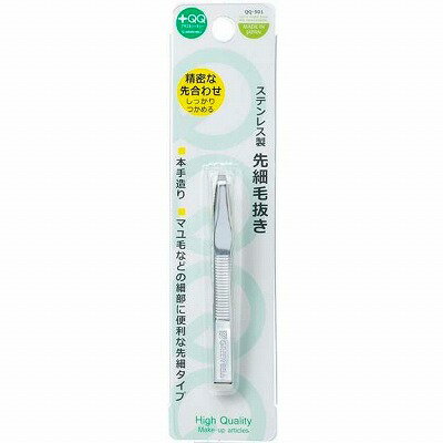 精密な先合わせでお肌に安心な仕上がりです。先端がフラットで細かく短い毛や太い毛もしっかりつかめます。握りやすさを考えた手が疲れにくく使いやすい形状のグリップ。