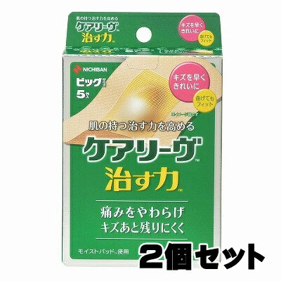 ニチバン ケアリーブ 治す力 ビッグサイズ 5枚入×2個セット「メール便送料無料(A)」 1