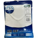 ブルーメイト 紳士用 Tシャツ 半袖 V首 接触冷感メッシュ ホワイト Lサイズ(取り寄せ品)「メール便送料無料(A)」