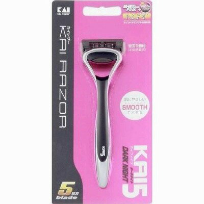 貝印 KAI RAZOR KAI5 ダークナイトホルダー 替刃1個入 KR5K-1SE3