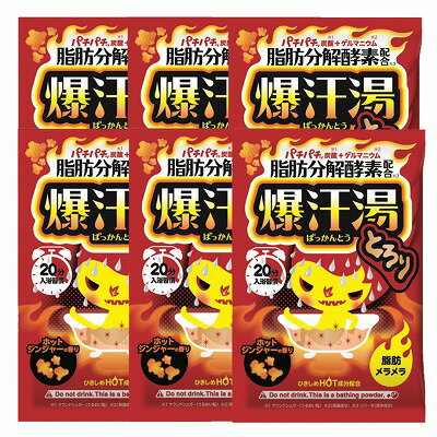 バイソン 爆汗湯 ホットジンジャーの香り 60g×6個セット「メール便送料無料(A)」のサムネイル