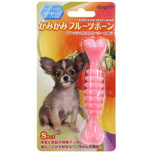 スーパーキャット かみかみフルーツボーン ハード Sサイズ ストロベリー「メール便送料無料(A)」