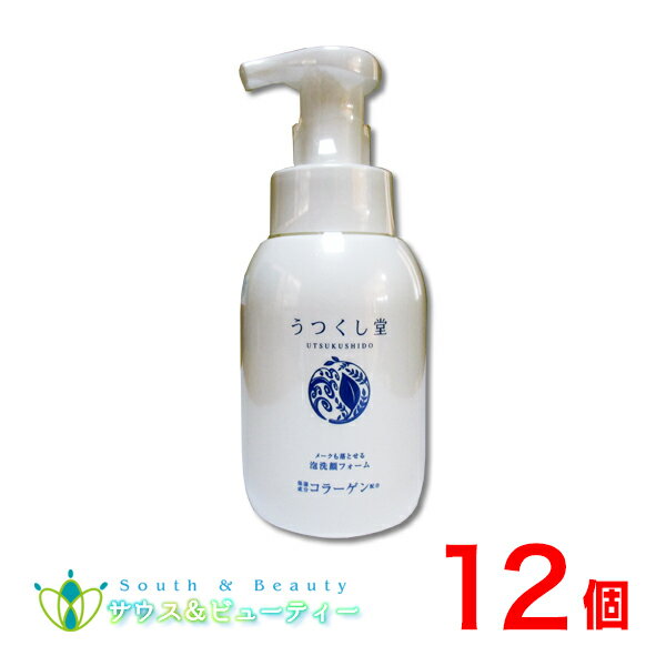 広貫堂 うつくし堂 泡洗顔フォーム 300ml×12個 洗顔フォーム 無着色