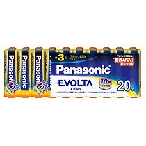 アルカリ乾電池 EVOLTA 単3形 20本入 Panasonic