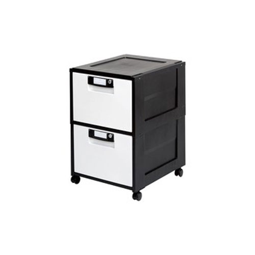 オフィスキャビネット 深型2段 HG-202 アイリスオーヤマ