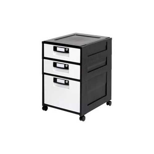 オフィスキャビネット 浅型2段・深型1段 HG-321 アイリスオーヤマ