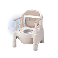 ポータブルトイレFX-CPHD”ちびくまくん” キャスター ベージュ