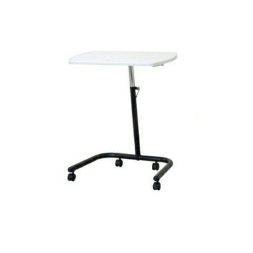 キャスターテーブル ホワイト W600×D440(折りたたみ時420)×H610~810mm FDC-202W ナカバヤシ