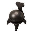 椅子付バランスボール バランスボールチェア ブラック 66×56×22.5cm 外装重量/6.3kg、重量/5.3kg DB120C 泰運動具工業