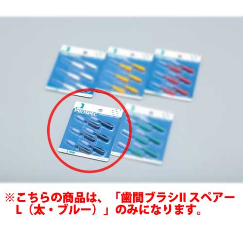 プロスペック 歯間ブラシII スペアー L(太・ブルー) 6本入×6パック GC ジーシー