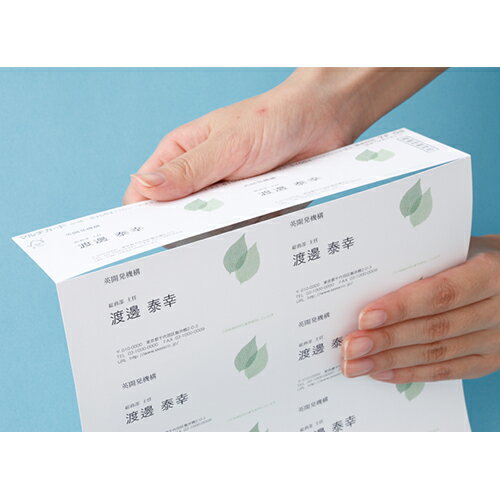 マルチカード インクジェットプリンタ専用紙 白無地 厚口 A4 10面 名刺サイズ 1冊(100シート) 51262 エーワン