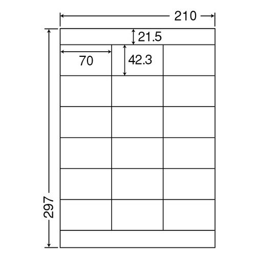 《 エーワン 》 OAラベルHI-G27面四辺余白100シート76227