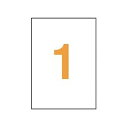 LPタックラベル A4判 210×297mm ノーカット 1箱(100シート) LP-201 ライオン事務器