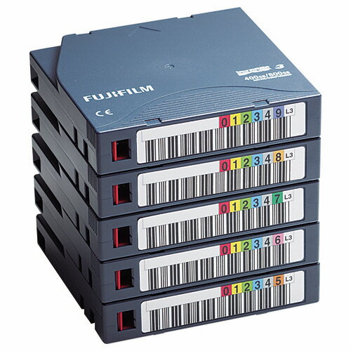 LTO Ultrium3 データカートリッジ バーコードラベル(横型)付 400GB 1パック(5巻) LTO FB UL-3 OREDPX5Y 富士フイルム