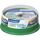 録画用DVD−R 120分 1−16倍速 ホワイトワイドプリンタブル スピンドルケース 1パック(25枚) VHR12JP25V1 バーベイタム(2)