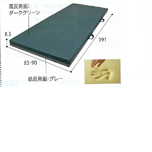 ホスピタマットレス 幅90×長さ191×厚さ8.5cm 7.4kg CR-287 ケープ