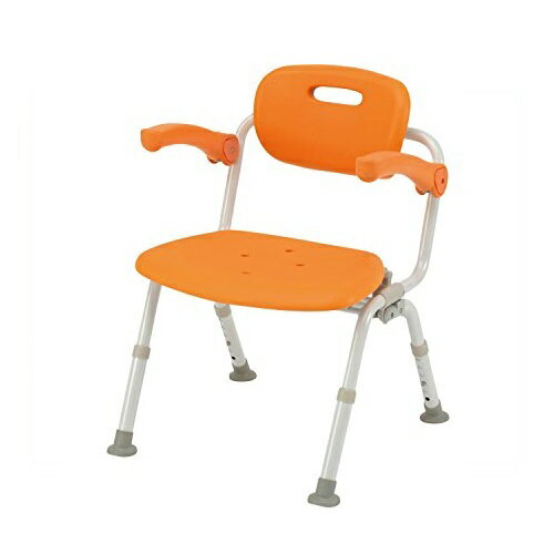 シャワーチェア ユクリア ワイドSPワンタッチおりたたみN オレンジ 1台 PN-L41622D パナソニック