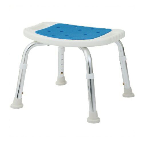 シャワーチェア 背なし ブルー 1台 BC-01XN-BL 美和商事