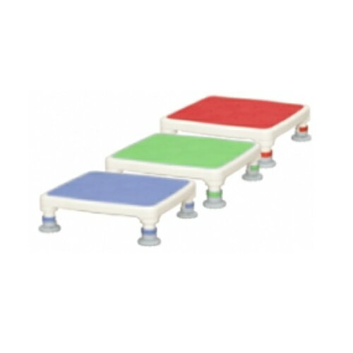 安寿 アルミ製浴槽台 あしぴた ジャスト10-15 レッド 高さ/10~15cm 1台 536-510 アロン化成