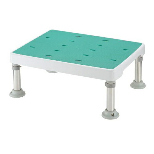 浴そう台高さ調節付 すべり止め M型 グリーン 高さ/16.5~21cm 1台 18926 リッチェル