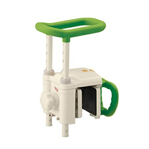 安寿 高さ調節付浴槽手すり UST-130N グリーン 1台 536-618 アロン化成