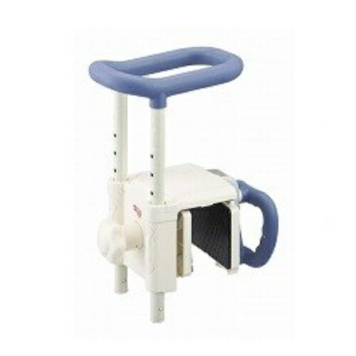 安寿 高さ調節付浴槽手すり UST-130R ブルー 1台 536-617 アロン化成