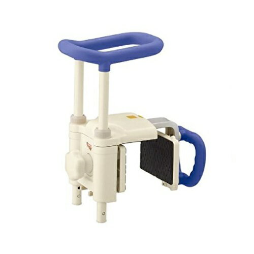 安寿 高さ調節付浴槽手すり UST-200N ブルー 1台 536-615 アロン化成