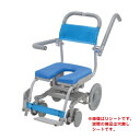 シャワーキャリー,シャワー用,車いす,入浴,風呂,在宅,介護 【商品説明】 ●介護保険購入対象商品 ●メーカー直送品 ●個人宅送料別 ●前方グリップを握れば座位保持しやすい。 ●肘下のスペースを利用して、足を開けて洗いやすいです。 ●前方グリップがあることにより、利用者が前に倒れるのを防ぐことができます。 ●肘掛けははね上げるので、乗り降りの邪魔になりません。 ●座面は360°回転(45°ごとにロック)します。 ●サイズ/幅47×奥行85(短奥行仕様時70)×高さ86~94cm、座面:幅(肘~肘)40×奥行40cm、座面高:41~49cm(5段階/2cm) ●車輪サイズ/前輪12.7×後輪25.4cm ●重さ/13.5kg ●材質/本体:アルミ(粉体塗装仕上げ)・ステンレス、座シート:EVA、背シート:ナイロンメッシュ ●最大使用者体重/80kg ●生産国/日本 ●標準機能/アームレストはね上げ、座面回転、座面高さ調整 広告文責：薬局元気爽快本店(03-5207-2699)メーカー直送品。個人宅には別途送料がかかります。 介護保険購入対象商品