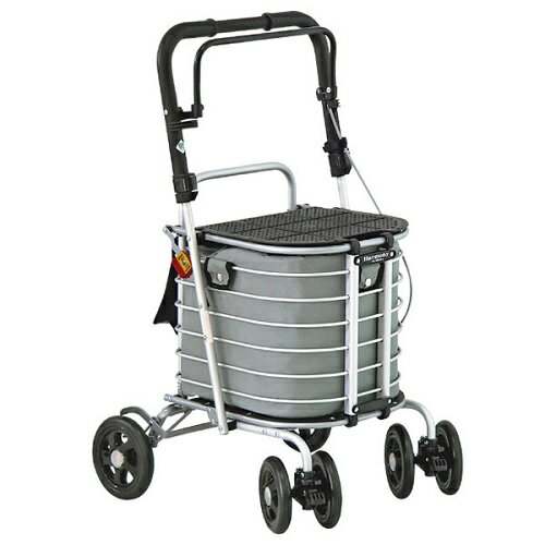 ショッピングカート ハーモニーAL(アルミカー)保冷バッグ付 島製作所