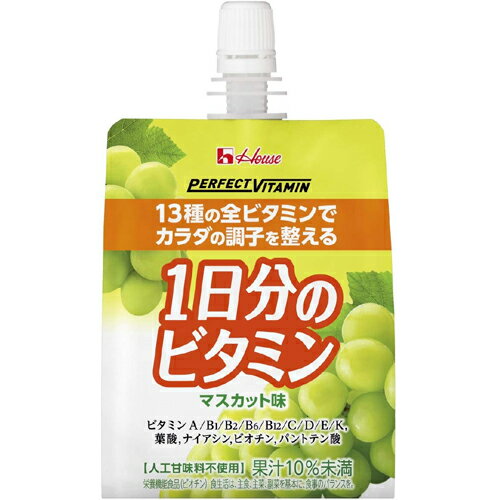 1日分のビタミンゼリー マスカット味 180g×24パック ハウスウェルネスフーズ 1日分のビタミンゼリー マスカット味 180g×24パック ハウスウェルネスフーズ